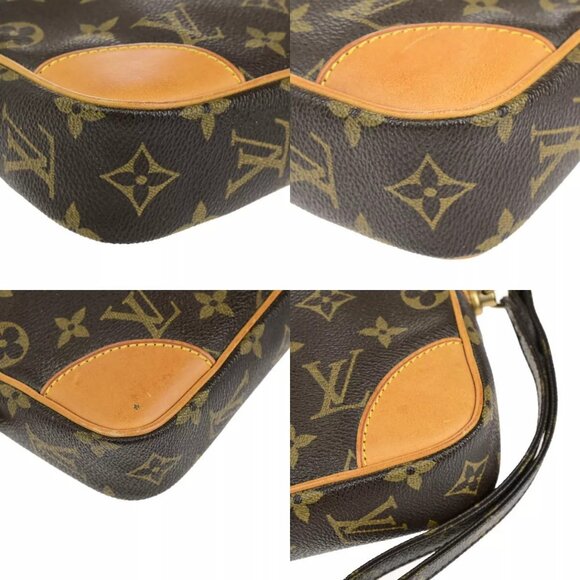 LOUIS VUITTON Marly Dragonne GM Clutch Hand Bag Monogram Brown - Picture 8 of 16